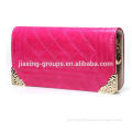 New fashion leather woman peacock clutch bag with zipper closure.OEM orders are welcome.